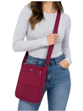 LUG quilted Compass reddish shoulder or crossbody bag